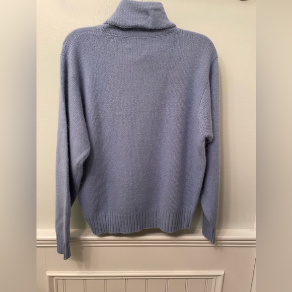 NWT Vintage Braemar Lambswool Blend Sweater Cloud Blue Medium 40 - Picture 2 of 6